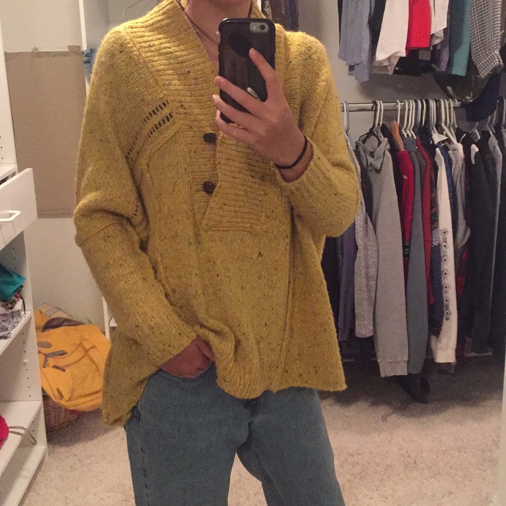 Oversized Yellow Sweater